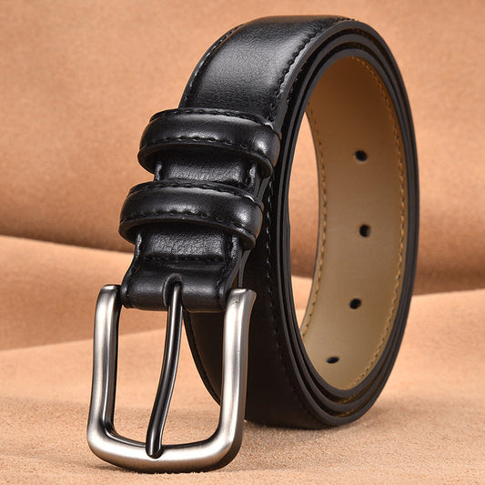 Business Men's Leather Casual Pin Buckle Belt