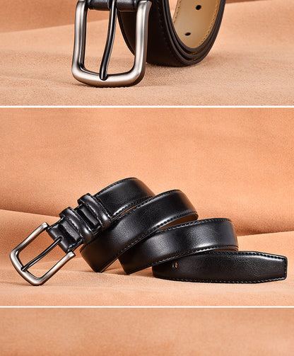 Business Men's Leather Casual Pin Buckle Belt