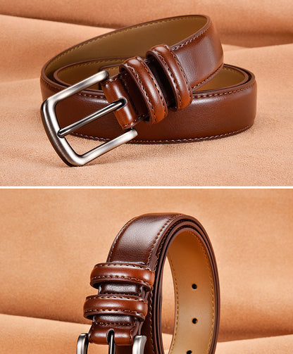 Business Men's Leather Casual Pin Buckle Belt