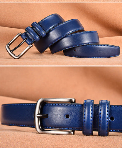 Business Men's Leather Casual Pin Buckle Belt