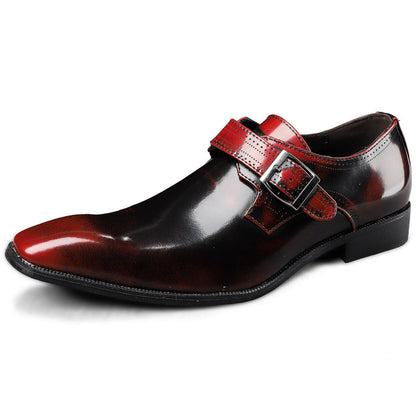 Business Square Toe Leather Shoes