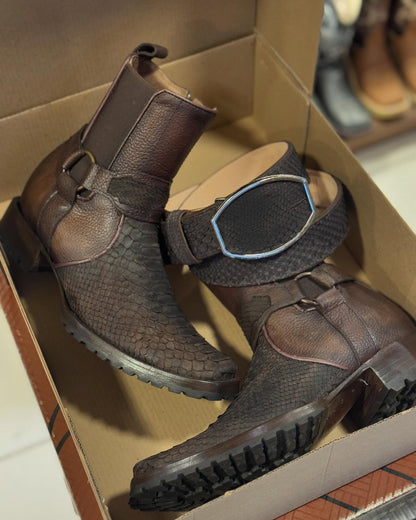 Original Vintage Python Cowboy Boots