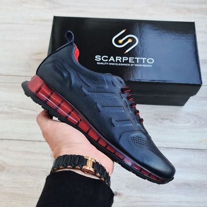 Black Patent Leather Sneakers | Platform High Sole