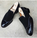 Men Black Dress Shoes Brogue Toe Wedding Shoes