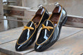 Handmade Black Patent Leather Loafers