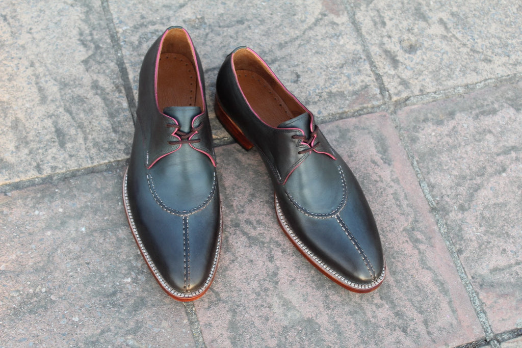 Gray Oxford Dress Lace up Shoes