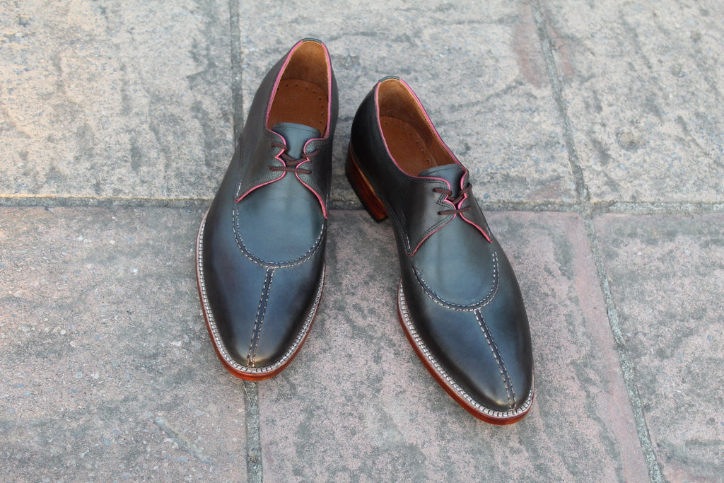 Gray Oxford Dress Lace up Shoes