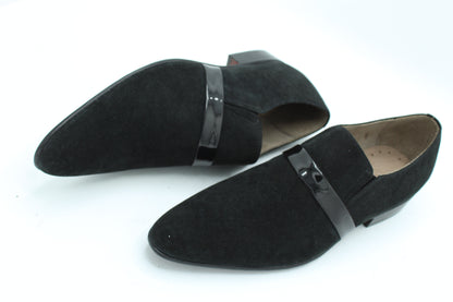 Black Suede Leather Loafers Classic Moccasin