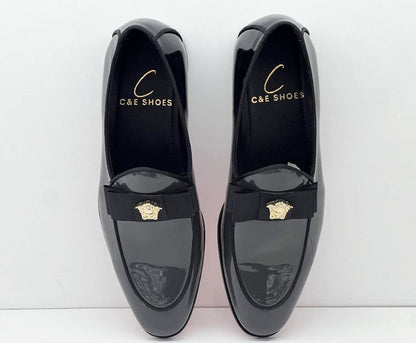 Elegant Patent Leather slip-on Loafer - Red