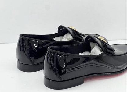 Elegant Patent Leather slip-on Loafer - Red