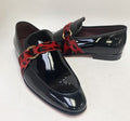 Patent Leather Loafer with Leopard Print Strap