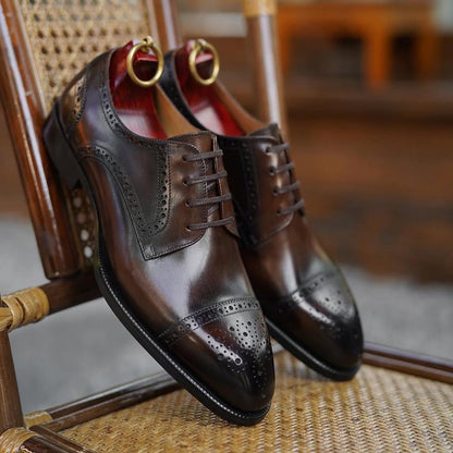 Apron Toe Derby Business Shoes
