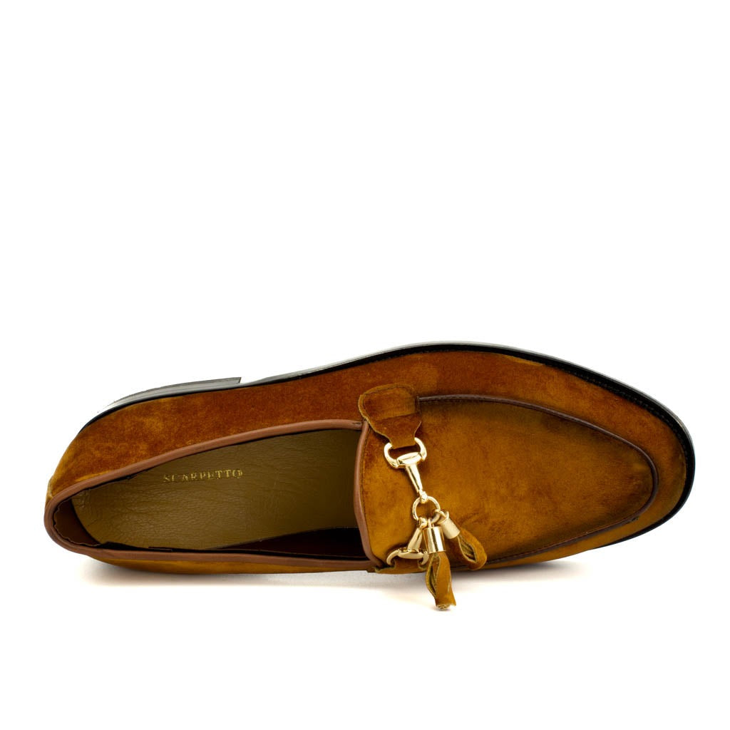 Men's Suede Leather Tassel Loafers