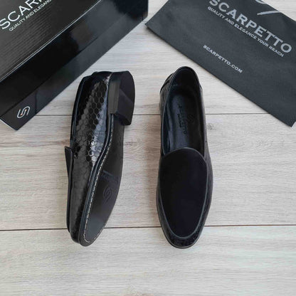 Men's Patent Suede Leather Loafers