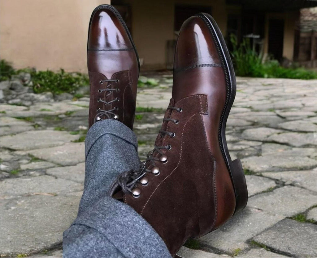 Handmade Mens Button Boots