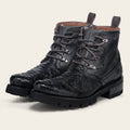 Men's Urban Genuine Leather Python Ankle Boots