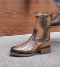 Men's Genuine Ostrich Leather Boot