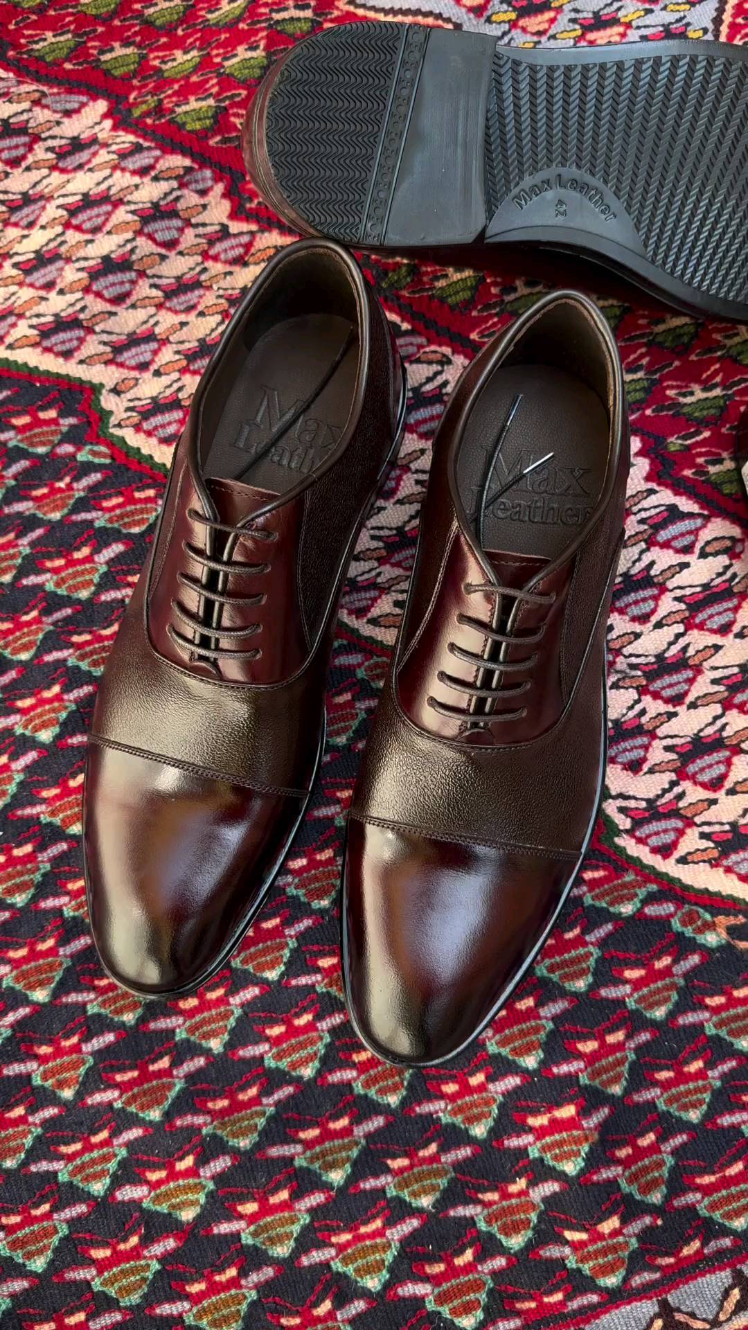 Men's Three-connector Oxford Lace-up Shoes