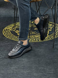 Men's Premium Leather Business Casual Sneakers Slip-On Comfort