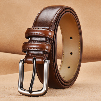 Business Men's Leather Casual Pin Buckle Belt