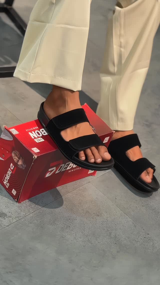 Adjustable Slide Sandals Men Casual Summer Beach Pool Slides Open Toe Slippers