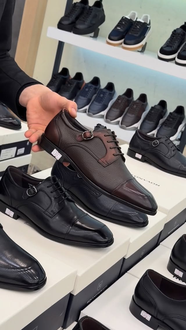 Men's Monk Strap Dress Shoes Brown Leather Cap Toe Formal Shoes