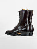 Dark Brown Lace-Up Combat Boots