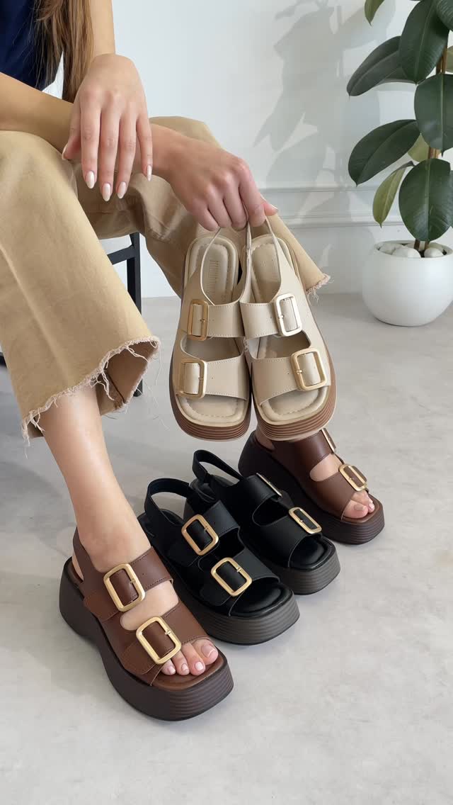 Women's Platform Double-button Summer Comfortable Sandals