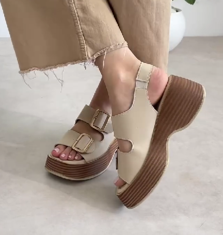 Women's Platform Double-button Summer Comfortable Sandals
