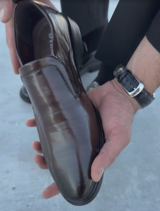 Men Polished Slip-On Dress Shoes