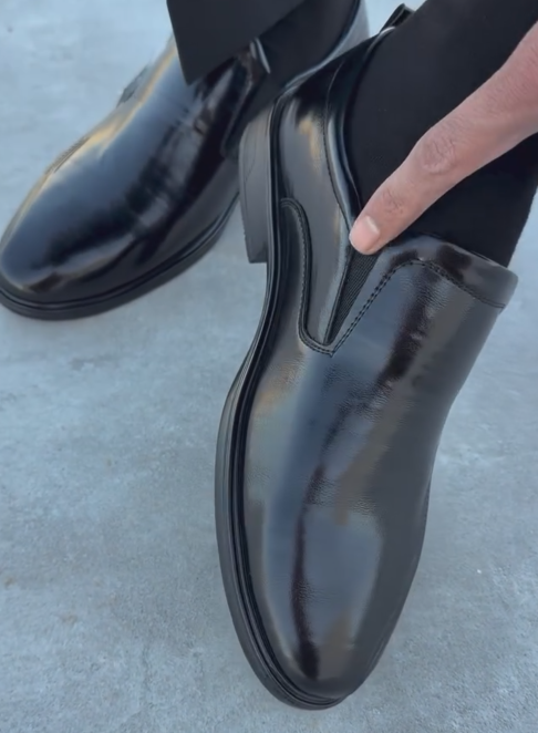 Men Polished Slip-On Dress Shoes