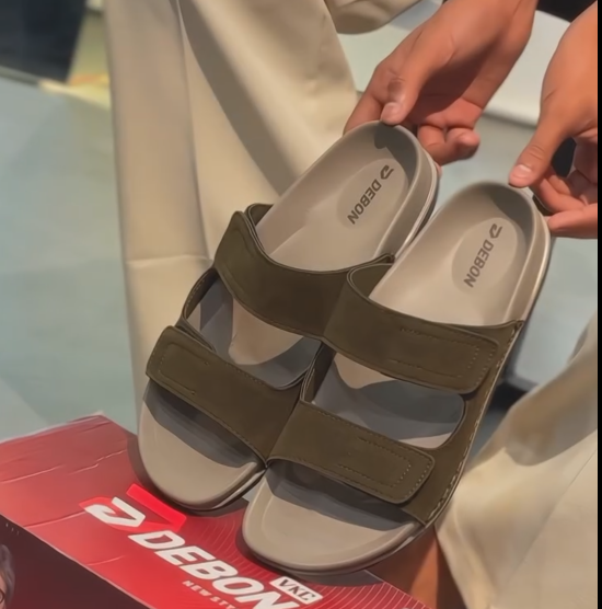 Adjustable Slide Sandals Men Casual Summer Beach Pool Slides Open Toe Slippers