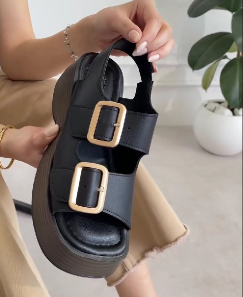 Women's Platform Double-button Summer Comfortable Sandals