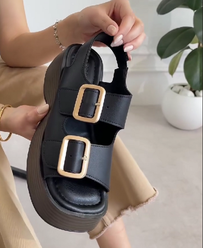 Women's Platform Double-button Summer Comfortable Sandals