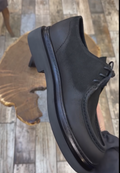 Men's Matte Leather Oxford Shoes Thick Sole Business Casual Lace-Up