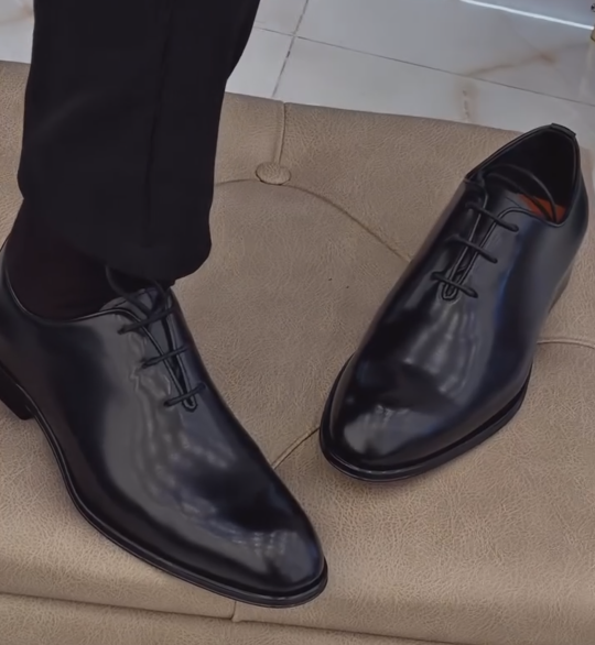 Men's Oxford Shoes Black Leather Simple Dress Shoes