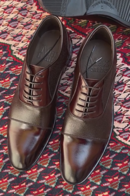 Men's Three-connector Oxford Lace-up Shoes