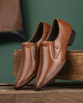Genuine Leather Slip On Business Formal Dress Loafers