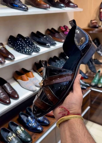 Classic Patina Patent finish Sandals(Last 3 days of limited time discount)