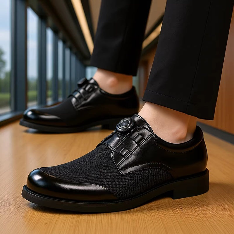 2026 Swivel Buckle Ice Mesh Business Casual Shoes Men's Slip-on Comfortable Breathable Shoes