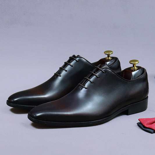 Formal Oxford Dress Shoes Black - Lace Up Luxury Business Wedding Shoes