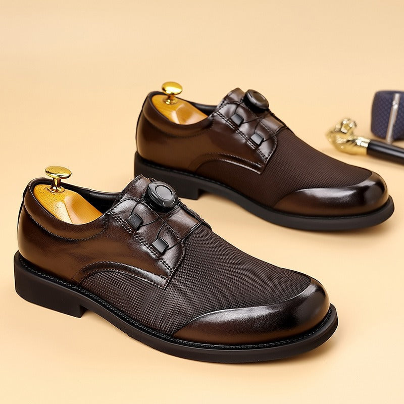 2026 Swivel Buckle Ice Mesh Business Casual Shoes Men's Slip-on Comfortable Breathable Shoes