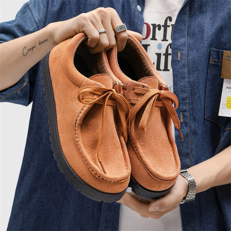 Retro Suede Lace-Up Casual Shoes | Multi-Color Minimalist All-Day Comfort Shoes