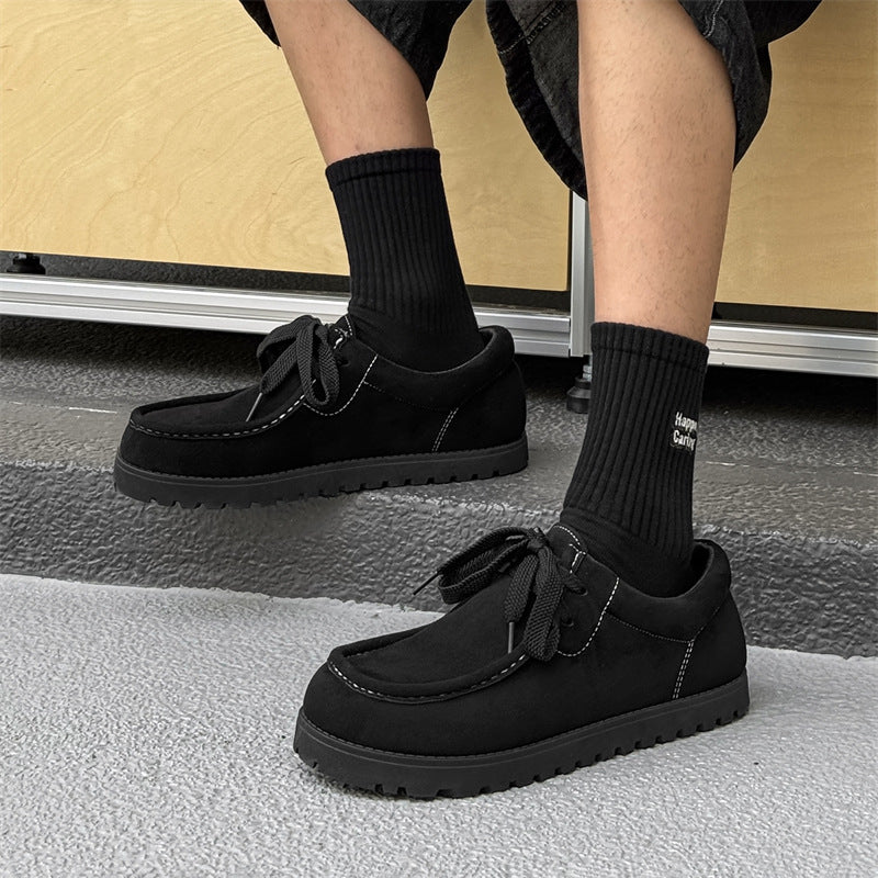 Retro Suede Lace-Up Casual Shoes | Multi-Color Minimalist All-Day Comfort Shoes