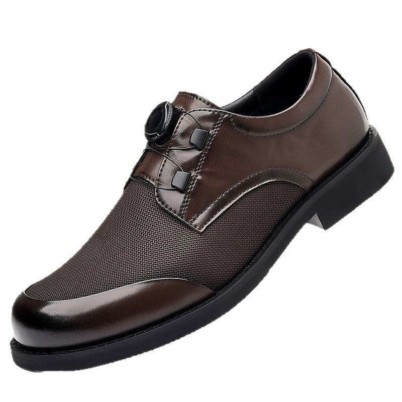 2026 Swivel Buckle Ice Mesh Business Casual Shoes Men's Slip-on Comfortable Breathable Shoes