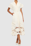 Stunning 3D Flower Shirt Dress