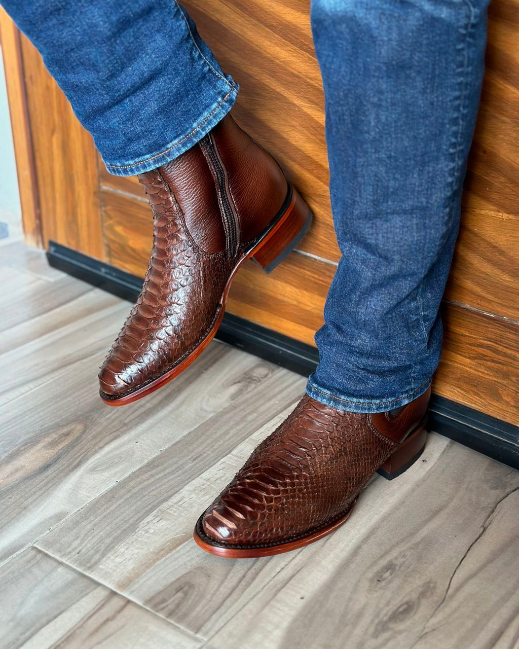 Italian Vintage Python Cowboy Boots(Buy 2 Free Shipping✔️)
