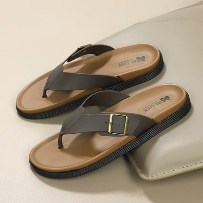 Verdancer Men's Buckle Strap Flip-Flops