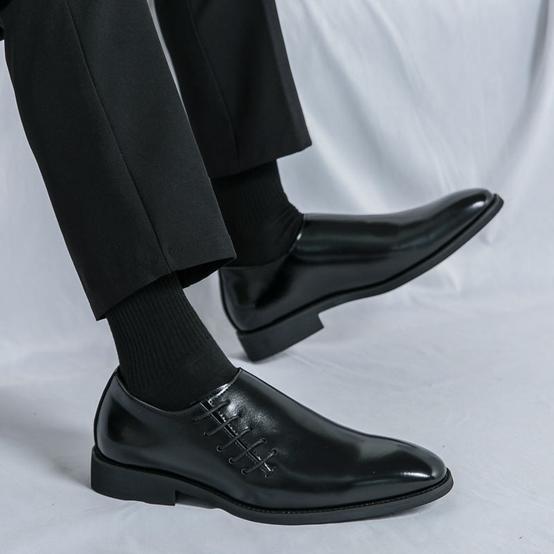 Verdancer Men's Slip-On Dress Shoes, Polished Leather,