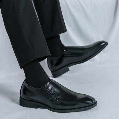 Verdancer Men's Slip-On Dress Shoes, Polished Leather,